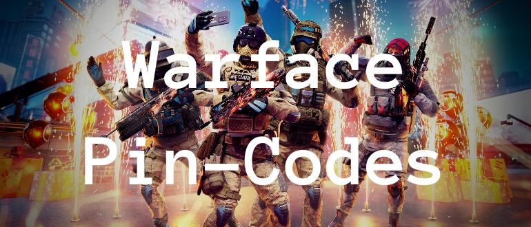 warface пин коды